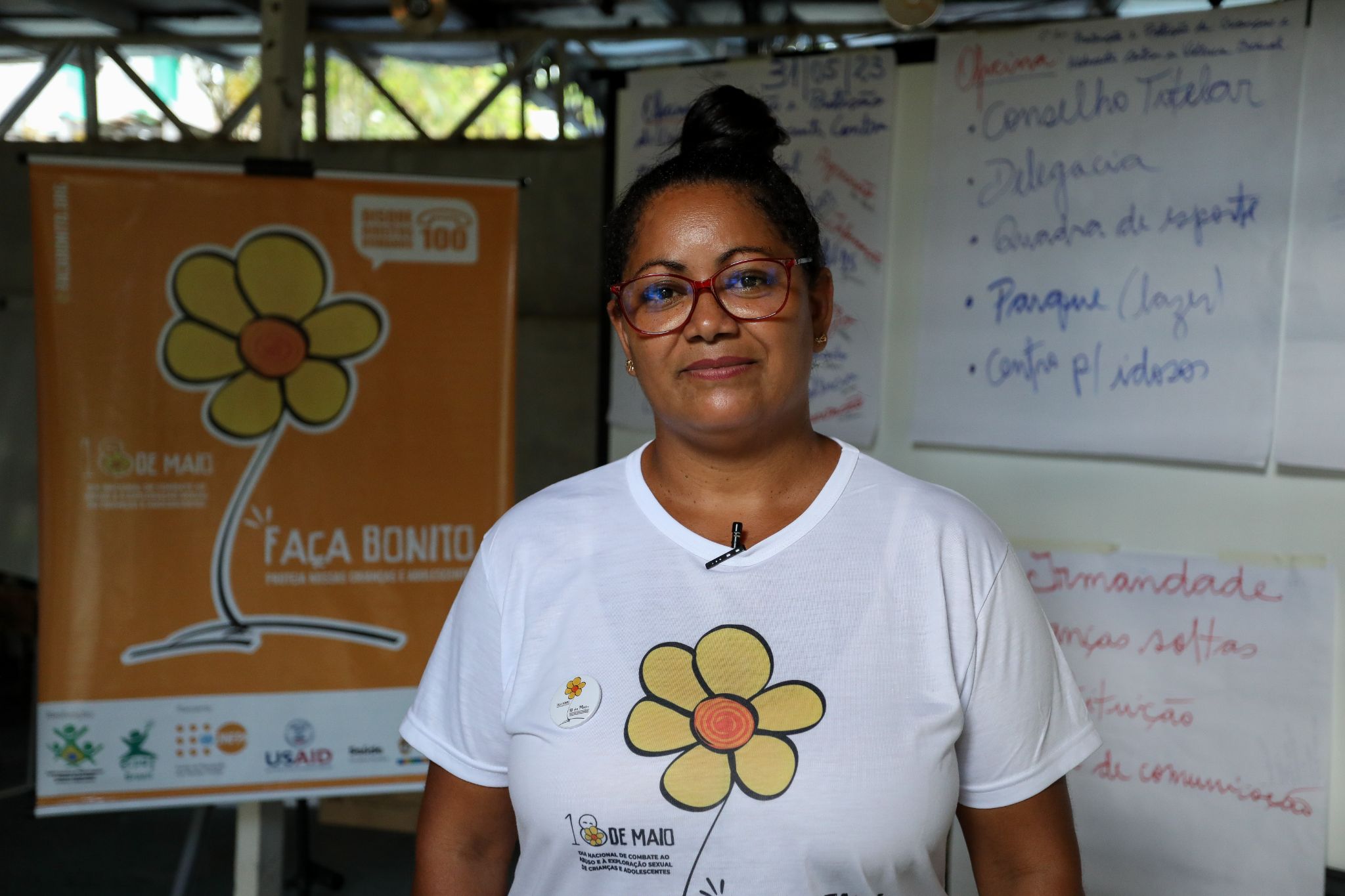 Liderança na comunidade, Sâmia Gonzaga da Silva foi uma das participantes. Foto: ©UNFPA Brasil/Michael Dantas