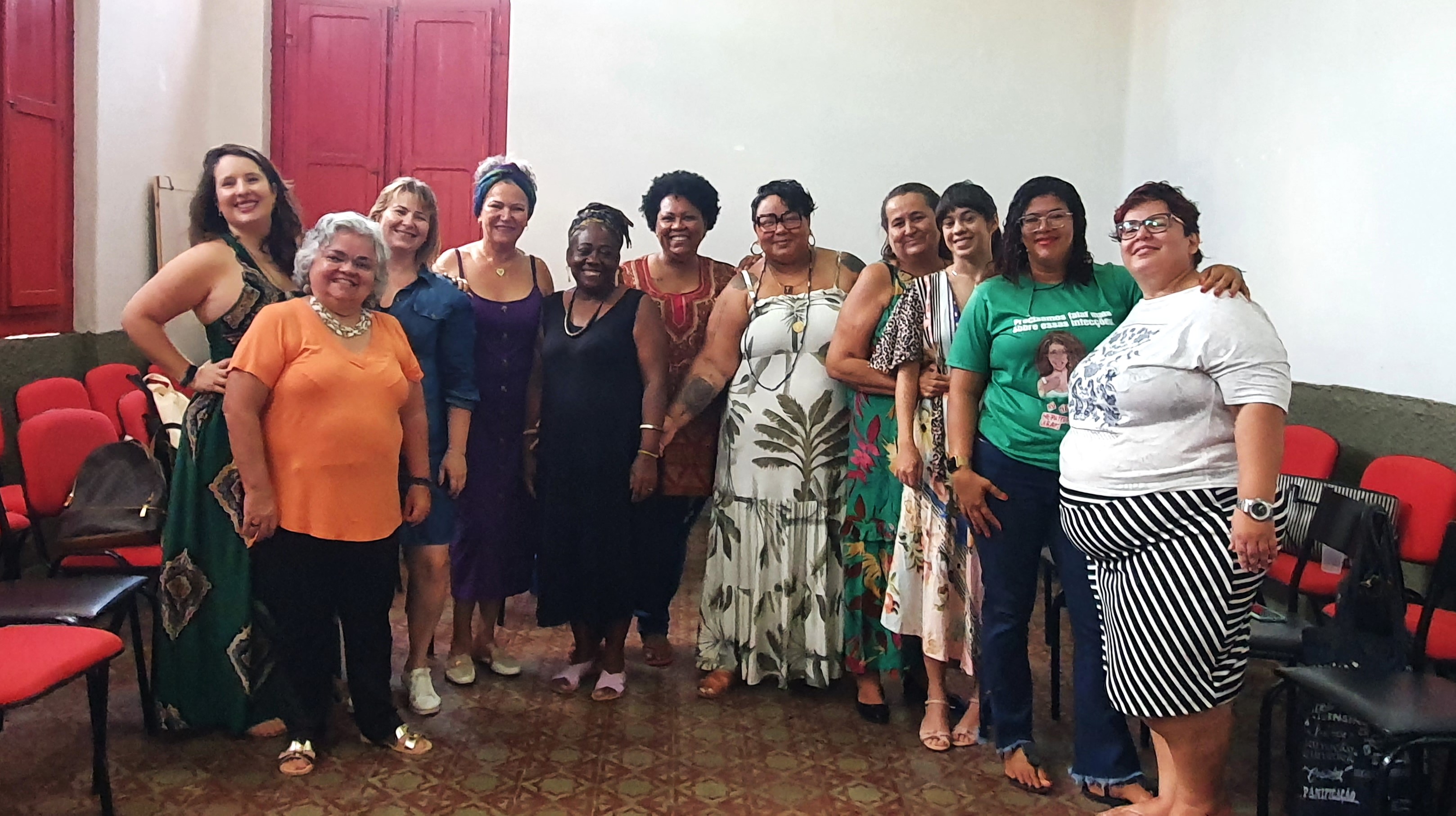 Mulheres reunidas em Teresina, no Piauí, ajudaram a fortaçecer o enfrentamento à violência baseada em gênero. Foto: ©UNFPA
