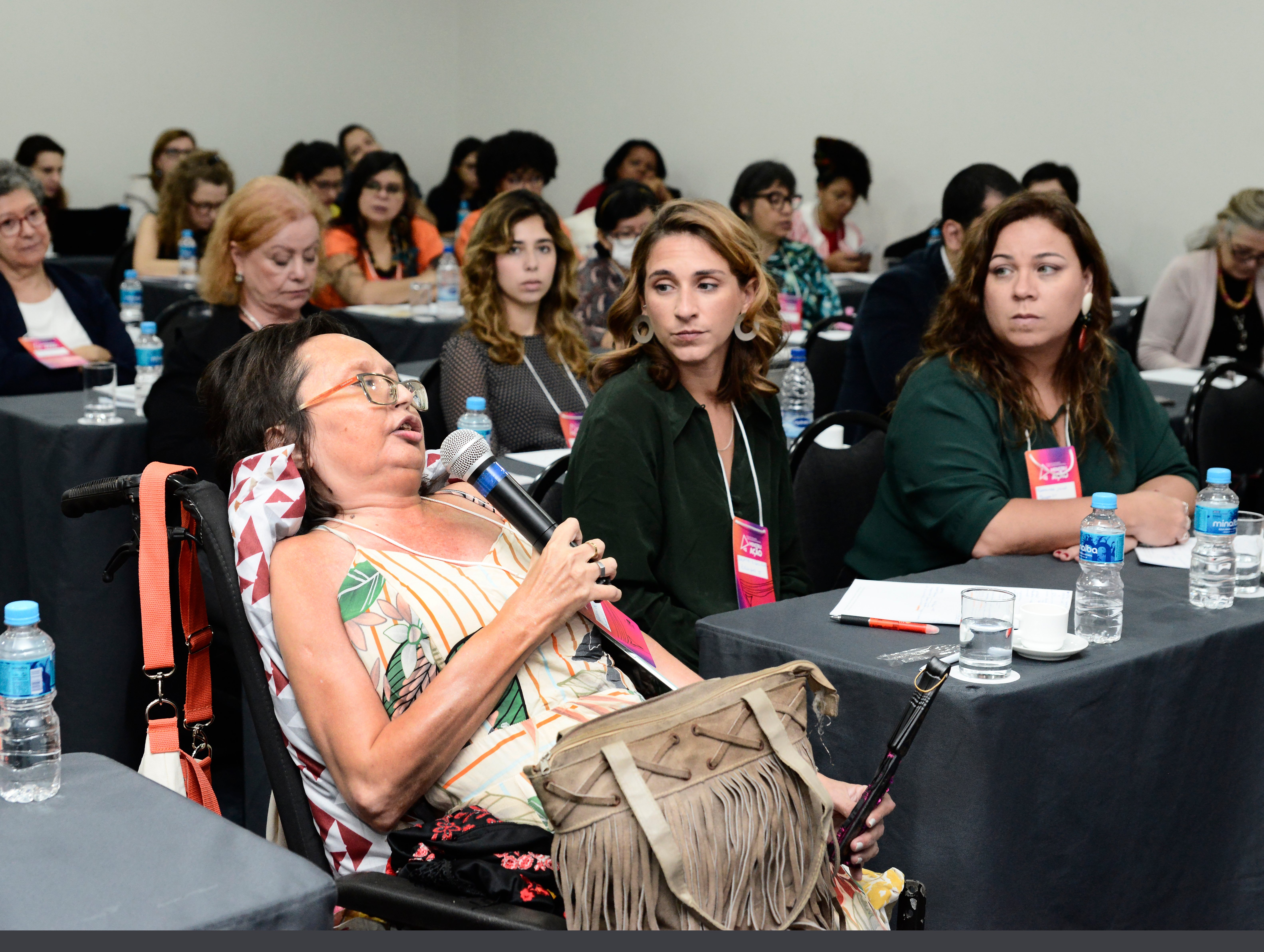Deline Cutrim, do Coletivo de Mulheres com Deficiência do Maranhão, participa do Fórum. Foto: ©UNFPA/Sheila Leal