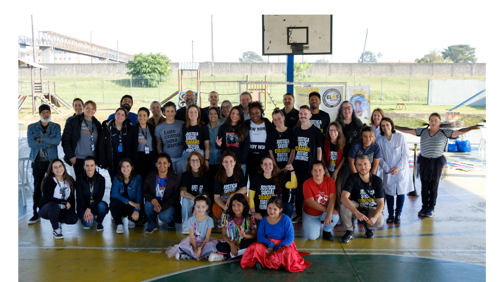 Equipe e parceiros do evento Recicla+AÇÃO, realizado em junho 2024. Foto: ©UNFPA Brasil/Isabella Santos Lanave