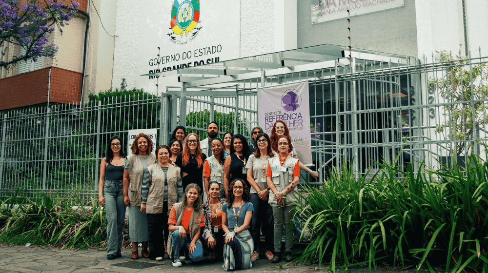 UNFPA entrega 3.400 kits dignidade ao Centro de Referência da Mulher Vânia Araújo Machado, em Porto Alegre