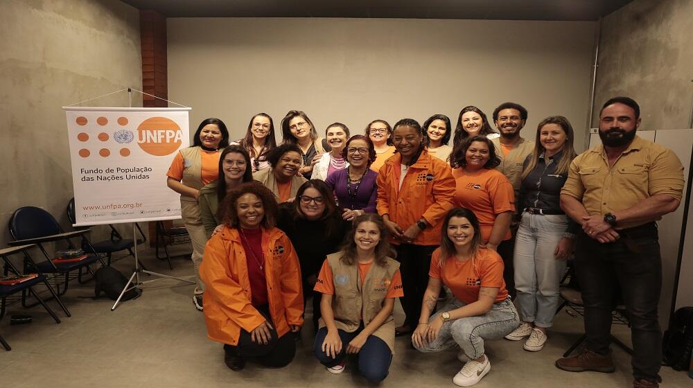 Roda de conversa com oficiais e parceiros estratégicos do UNFPA no Rio Grande do Sul