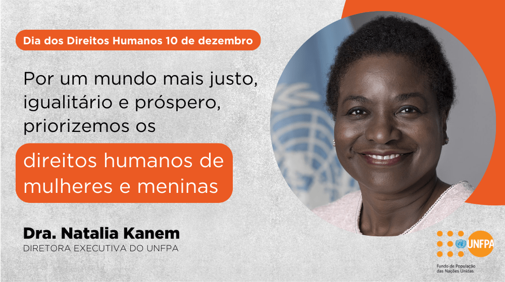 Foto da Diretora Executiva do UNFPA, Dra. Natalia Kanem