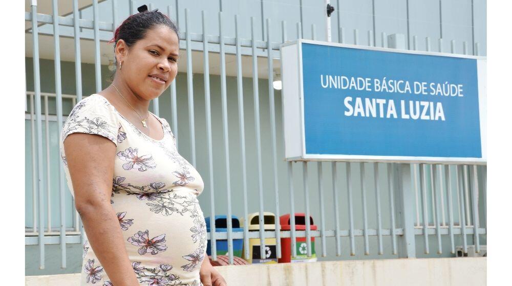 Esperando o quarto filho, Daisy tem feito o pré-natal pelo SUS (Foto: ONU Mulheres/Paola Bello) 