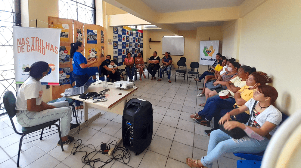 Organização promoveu palestras sobre violências baseadas em gênero, saúde sexual e direitos reprodutivos. Foto: divulgação/Herma