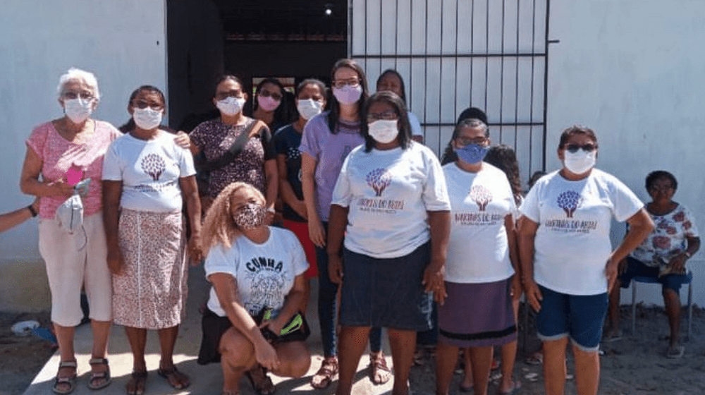 A organização esteve presente em ações sociais, fortalecendo movimentos de mulheres na Paraíba.  Na foto, inauguração da Casa de