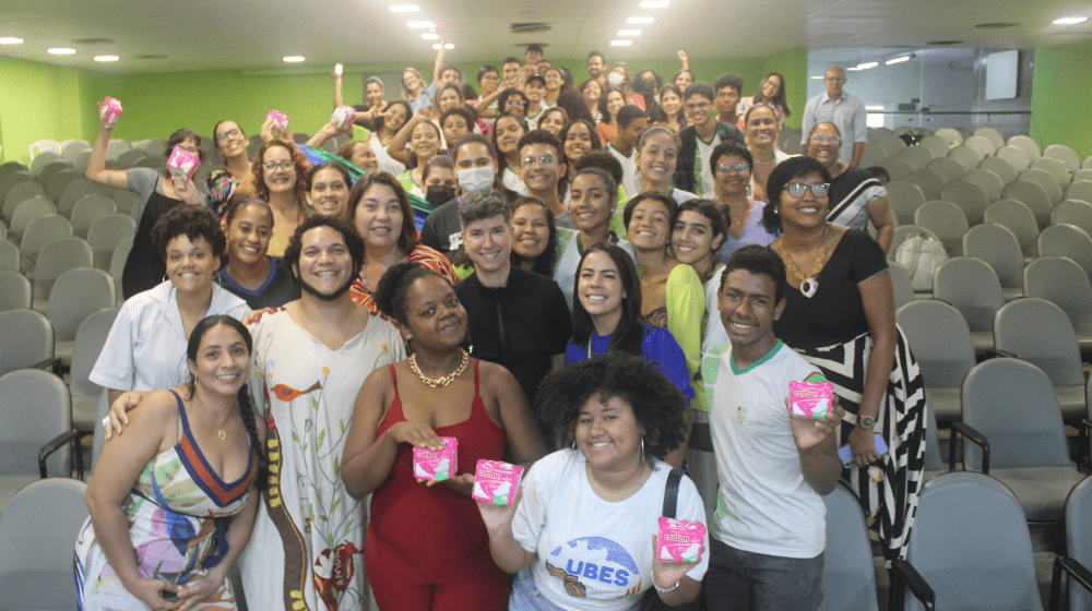 Estudantes do IFPE debateram dignidade menstrual e acesso a direitos em Recife (PE). Foto: IFPE/Divulgação