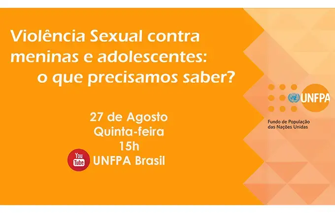 Violência sexual e ferramentas de prevenção são temas do próximo webinário organizado pelo Fundo de População da ONU