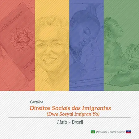 UNFPA e PUC Minas divulgam versão online da Cartilha bilíngue sobre Direitos Sociais dos Imigrantes Haitianos.