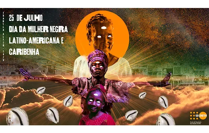 Artista cria obra especial em homenagem ao Dia Internacional da Mulher Negra, Latino-americana e Caribenha 