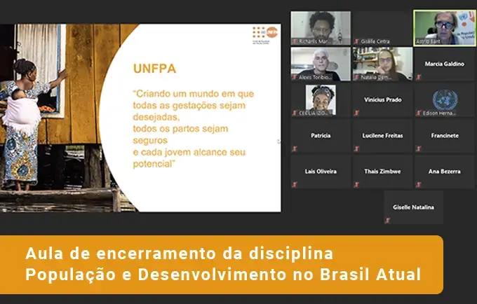 População e desenvolvimento é tema de discussão em aula de encerramento na UFRJ