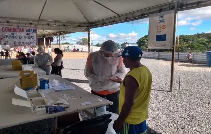 UNFPA realiza testagem de HIV e outras IST em 221 pessoas em abrigo indígena de Roraima