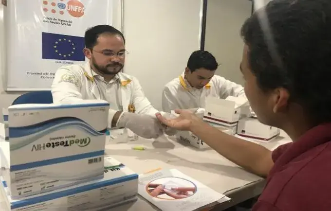 UNFPA começa a realizar sessões mensais de testagem de HIV e outras IST em Boa Vista 