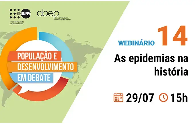 Especialistas discutem sobre epidemias na história em webinário realizado por ABEP e UNFPA