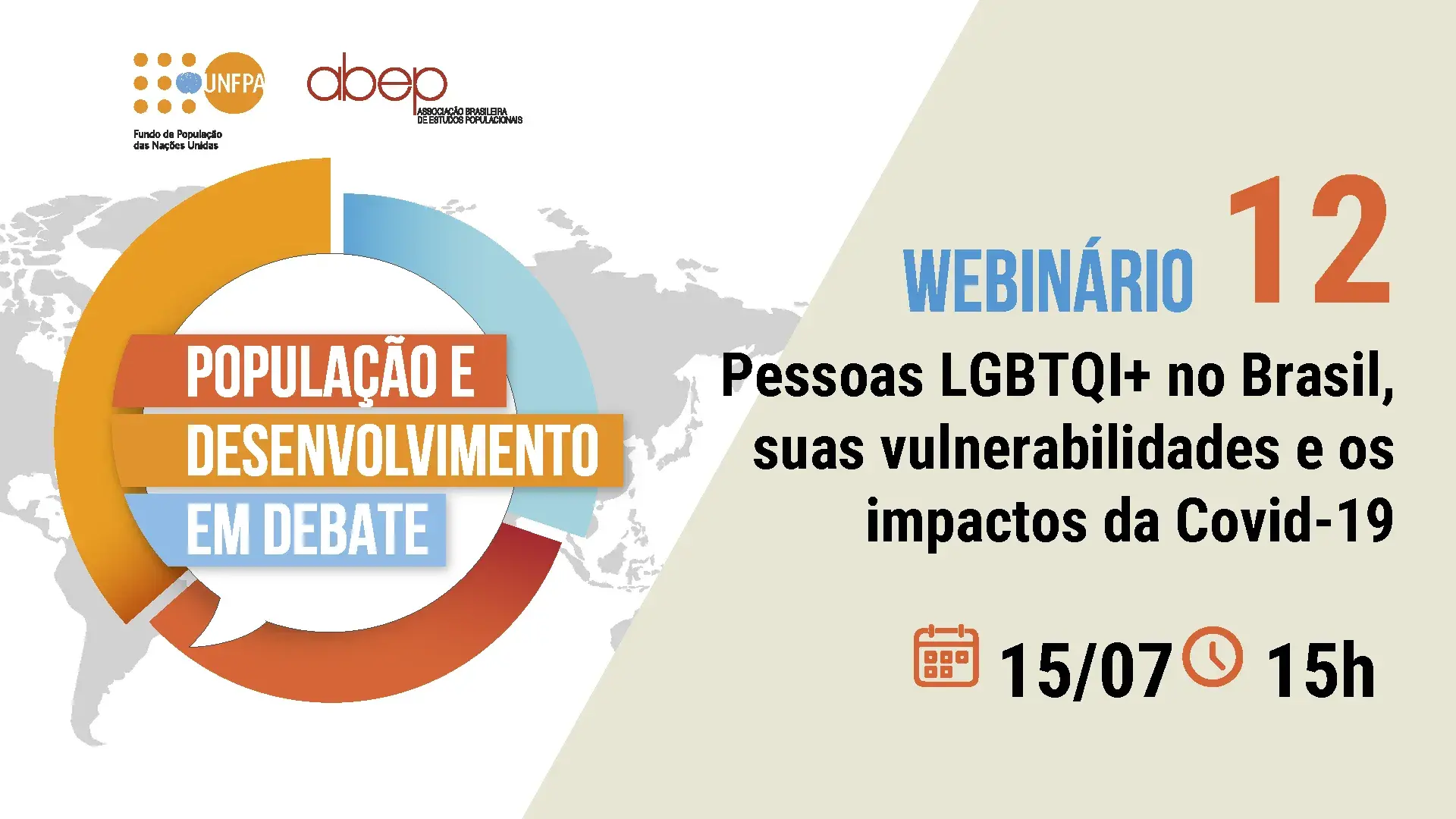 Fundo de População da ONU e ABEP debatem sobre pessoas LGBTQI+ no Brasil, vulnerabilidades e impactos da Covid-19