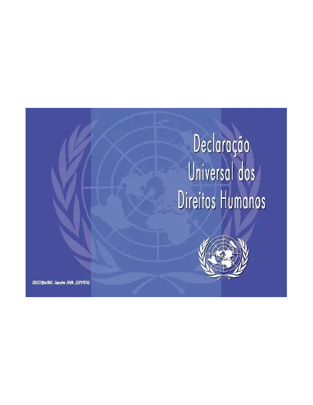 Declaração Universal dos Direitos Humanos