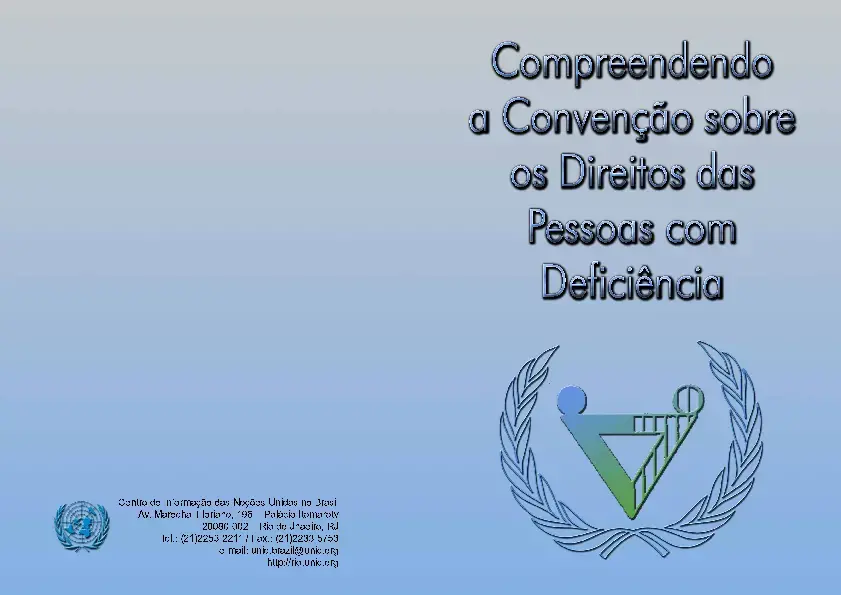 Compreendendo a Convenção sobre os Direitos das Pessoas com Deficiência